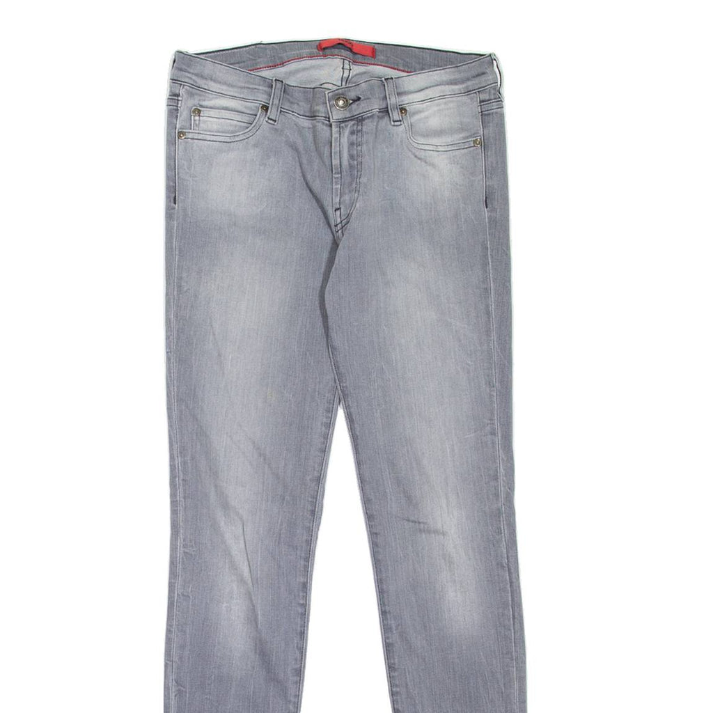HUGO BOSS Womens Jeans Grey Slim Skinny Stone Wash W28 L30