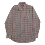 LEVI'S Mens Red & Green Check Shirt S Classic Cotton Blend Long Sleeve Button