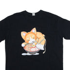 Mens T-Shirt Black L
