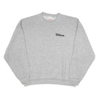 WILSON Womens Grey Sweatshirt Crew Neck L Cotton Blend Casual Pullover