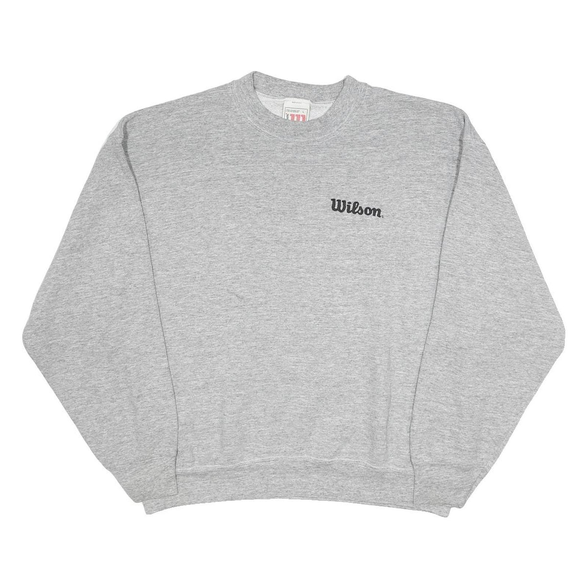 WILSON Womens Grey Sweatshirt Crew Neck L Cotton Blend Casual Pullover