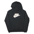 NIKE Mens Black Pullover Hoodie S Cotton Blend Sportswear Casual