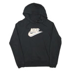 NIKE Mens Black Pullover Hoodie S Cotton Blend Sportswear Casual