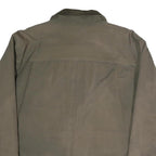 CHEROKEE Mens Green Cotton Jacket L Button Plain Casual Classic Three Pocket