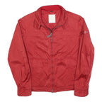 PEUTEREY Womens Red Jacket S Polyester Blend Plain Zip Lightweight Stylish