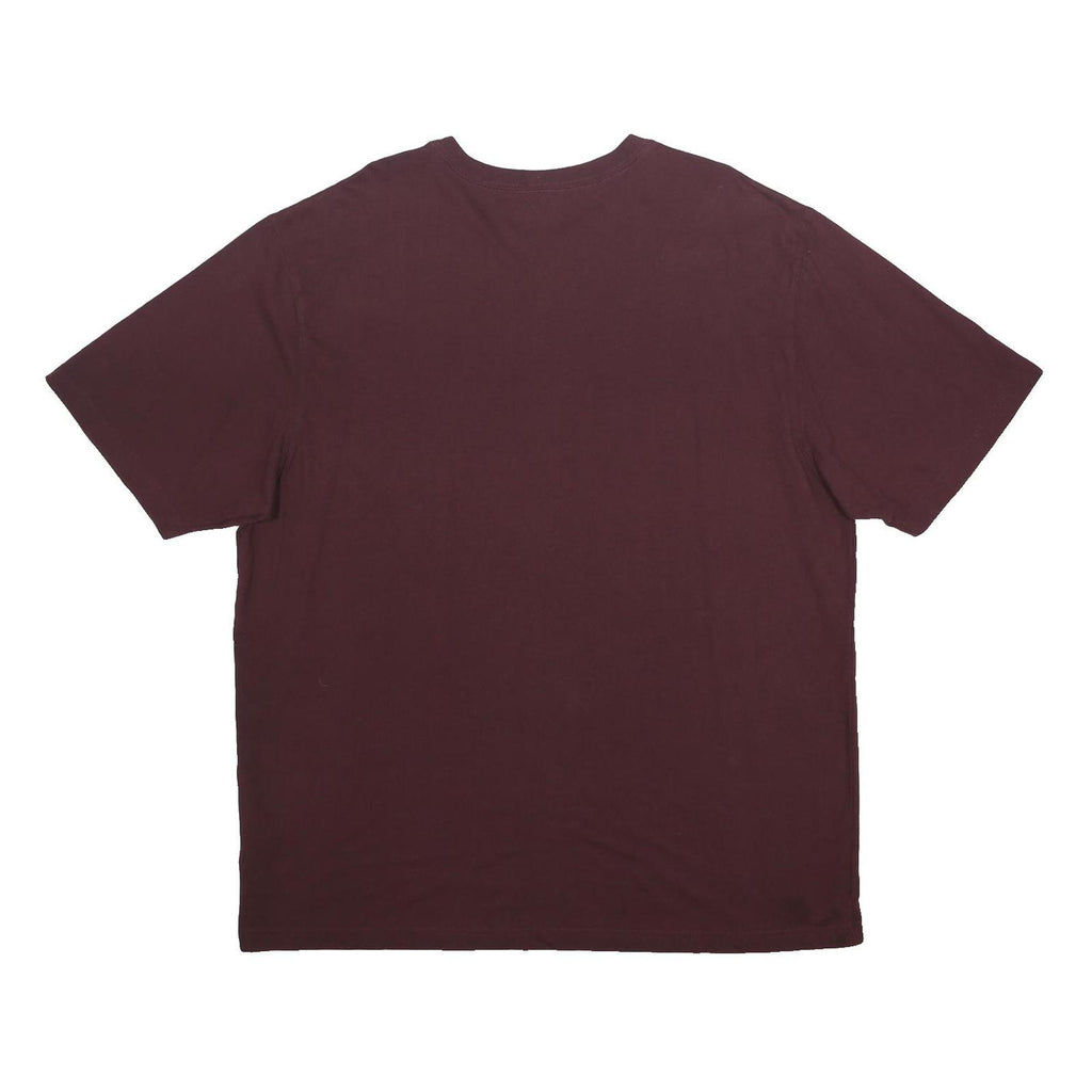 CARHARTT Mens Maroon Pocket T-Shirt XL Short Sleeve Crew Neck Classic Cotton