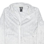 THE NORTH FACE Womens White Jacket L Polyester Blend Zip Fleece Outdoor Casual