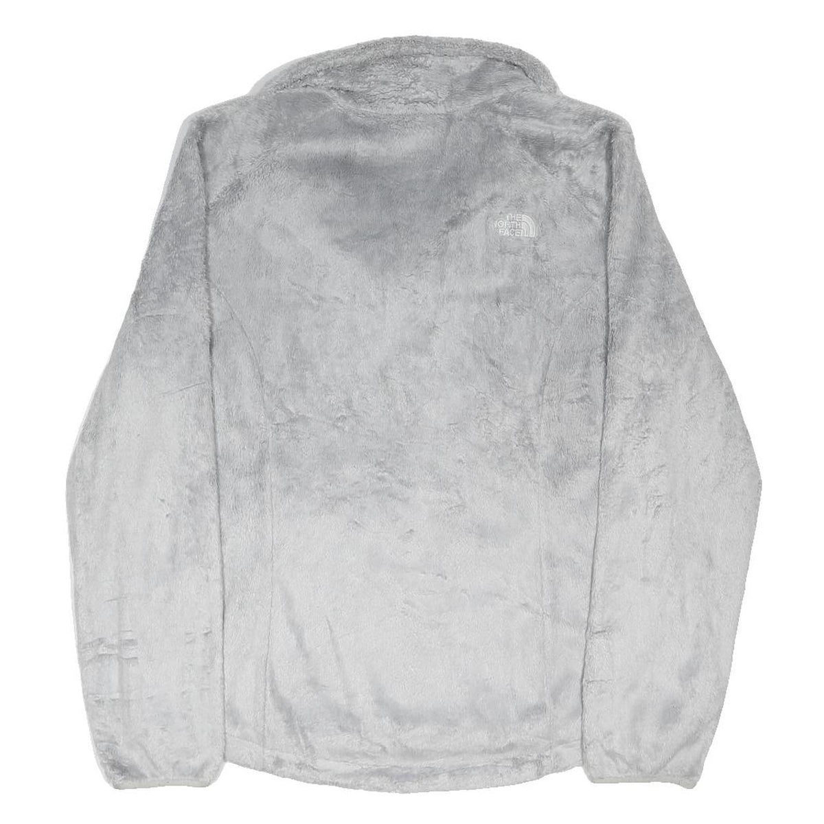 THE NORTH FACE Womens White Jacket L Polyester Blend Zip Fleece Outdoor Casual