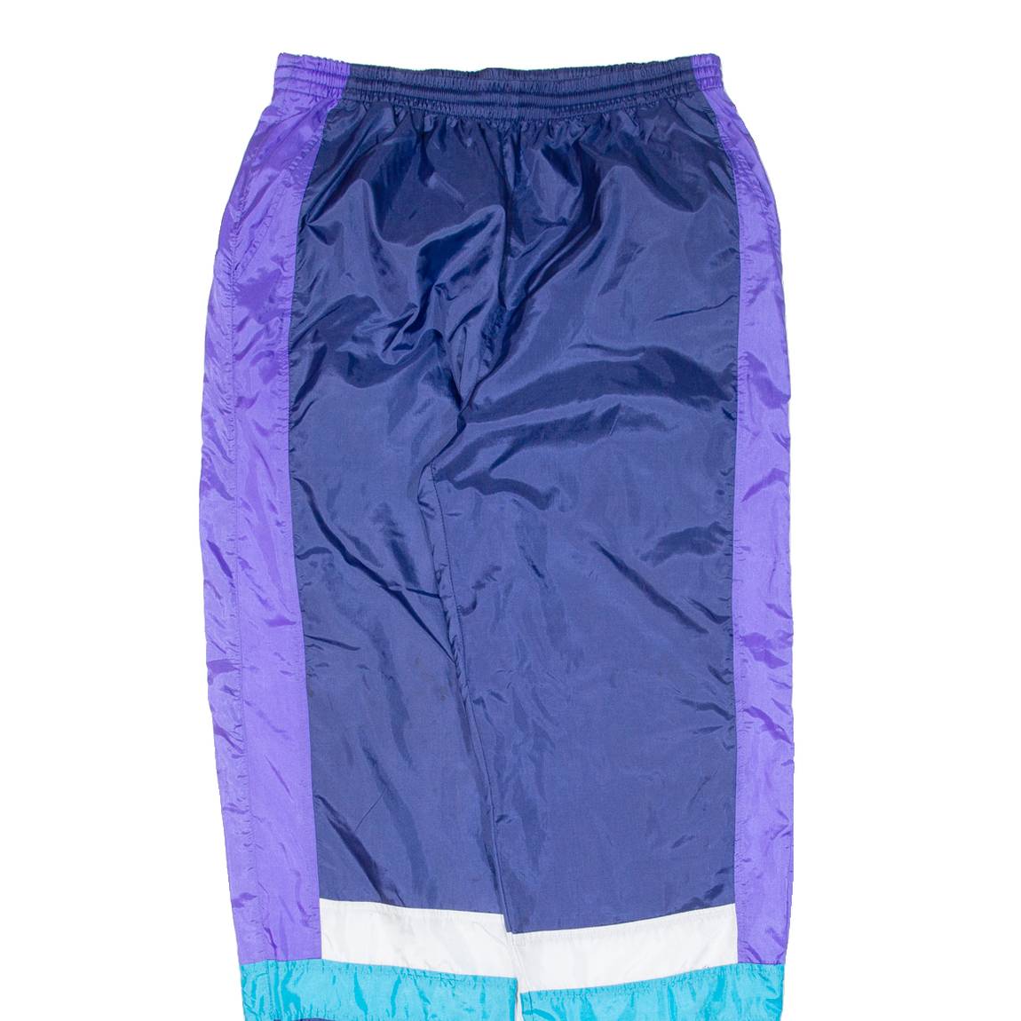 VICTORY TEAM Mens Track Pants Blue Tapered L W30 L32
