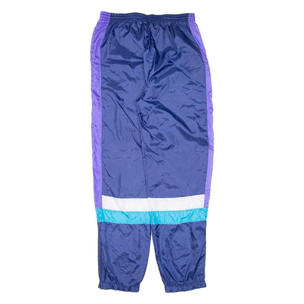 VICTORY TEAM Mens Track Pants Blue Tapered L W30 L32