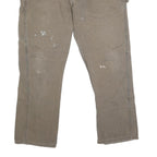 DICKIES Mens Regular Fit Brown Denim W40 L31 Workwear Zip Closure Jeans