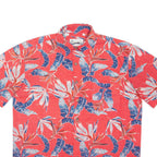MILANO BAY Mens Shirt Red Crazy Pattern M