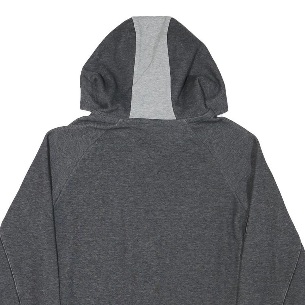 CHAMPION Mens Grey Full Zip Hoodie M Cotton Blend Athletic Sweatshirt with