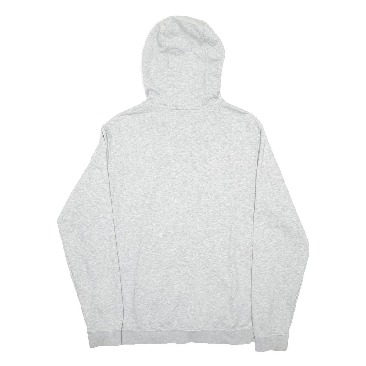 NIKE Mens Grey Pullover Hoodie L Cotton Blend Lightweight Casual Zip Up