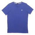 CHAMPION Boys Blue Crew Neck Short Sleeve T-Shirt 13-14Y Cotton Casual