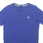 CHAMPION Boys Blue Crew Neck Short Sleeve T-Shirt 13-14Y Cotton Casual