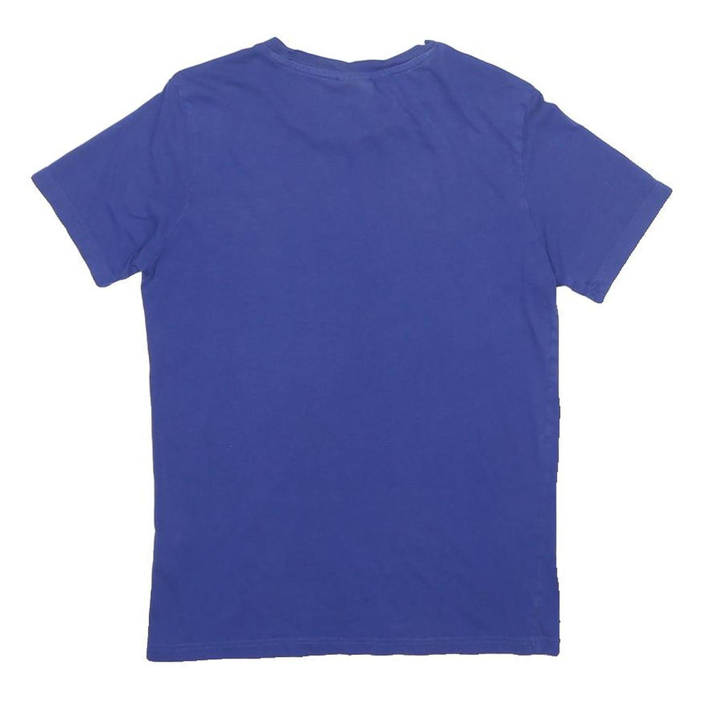 CHAMPION Boys Blue Crew Neck Short Sleeve T-Shirt 13-14Y Cotton Casual