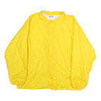 HARTWELL SPORTS Mens Yellow Button Jacket XL Polyester Plain Security Print