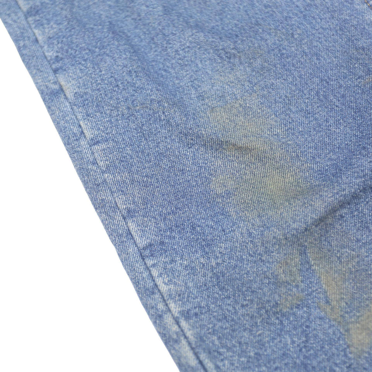 CARHARTT Blanket Lined Mens Relaxed Blue Denim Jeans W30 L32 Workwear Zip Up