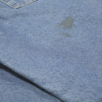 CARHARTT Blanket Lined Mens Relaxed Blue Denim Jeans W30 L32 Workwear Zip Up