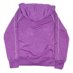 PUMA Womens Purple Zip Hoodie Jacket UK 10 Polyester Blend Plain Sporty