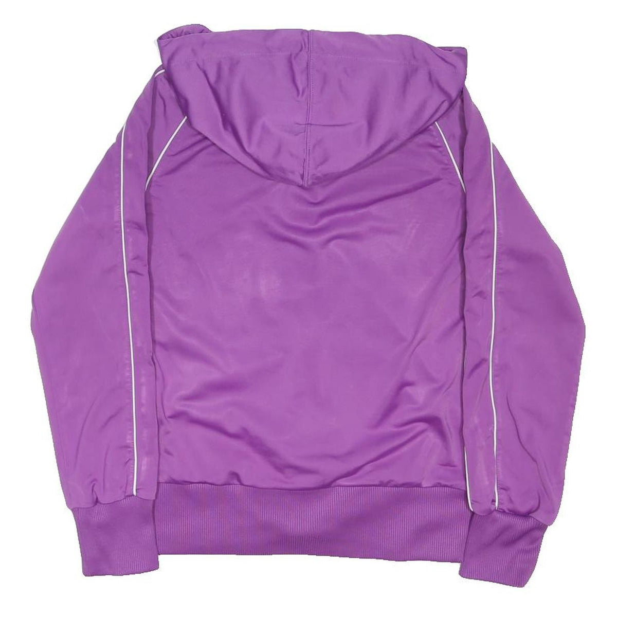 PUMA Womens Purple Zip Hoodie Jacket UK 10 Polyester Blend Plain Sporty
