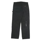DICKIES Mens Black Regular Fit Straight Denim Jeans W34 L32 Workwear Zip Closure