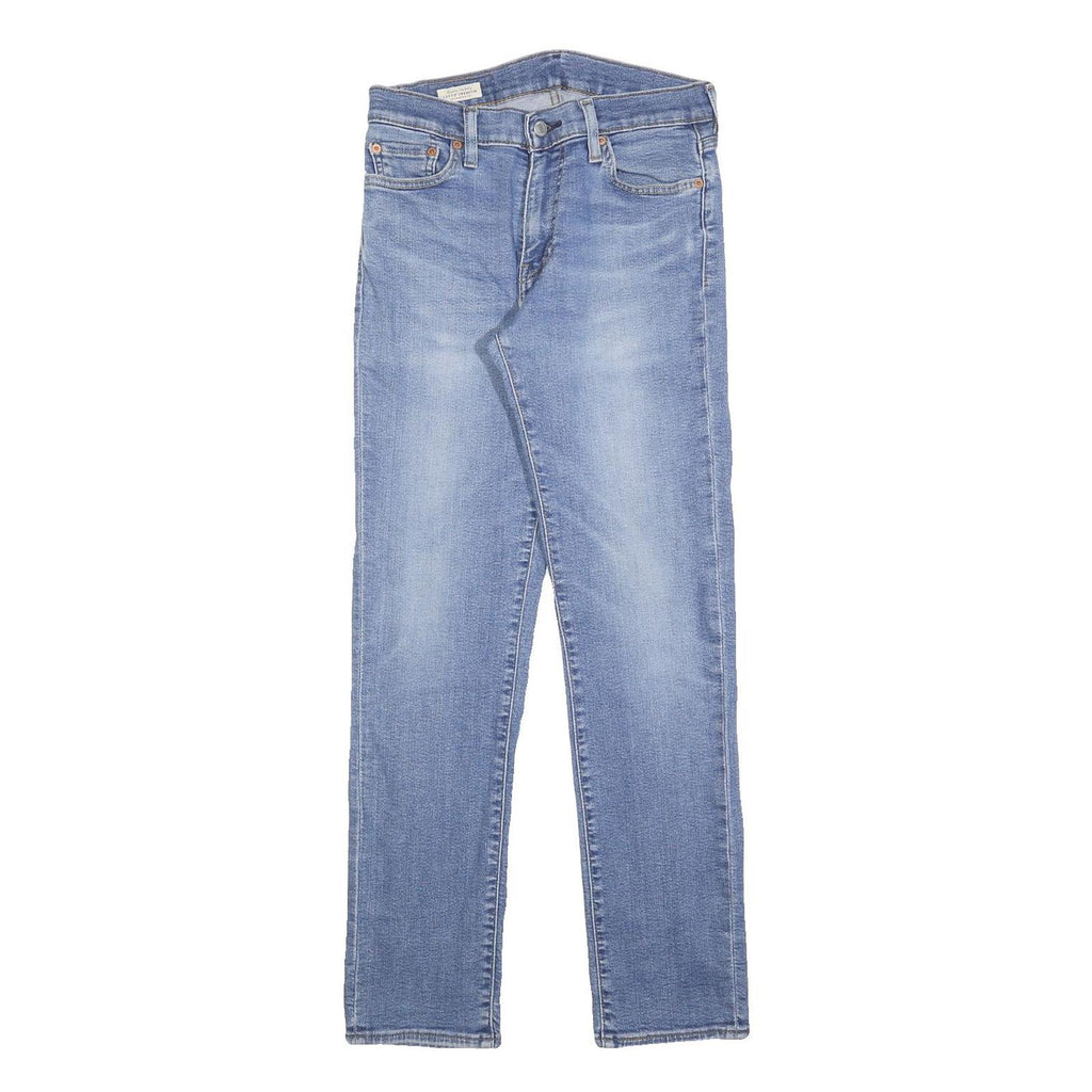 LEVI'S 511 BIG E Mens Slim Blue Denim Light W30 L32 Slim Fit Zip Jeans Authentic