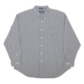 NAUTICA Mens Blue & White Check Shirt XL Button-Down Collar Cotton Casual