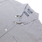 NAUTICA Mens Blue & White Check Shirt XL Button-Down Collar Cotton Casual