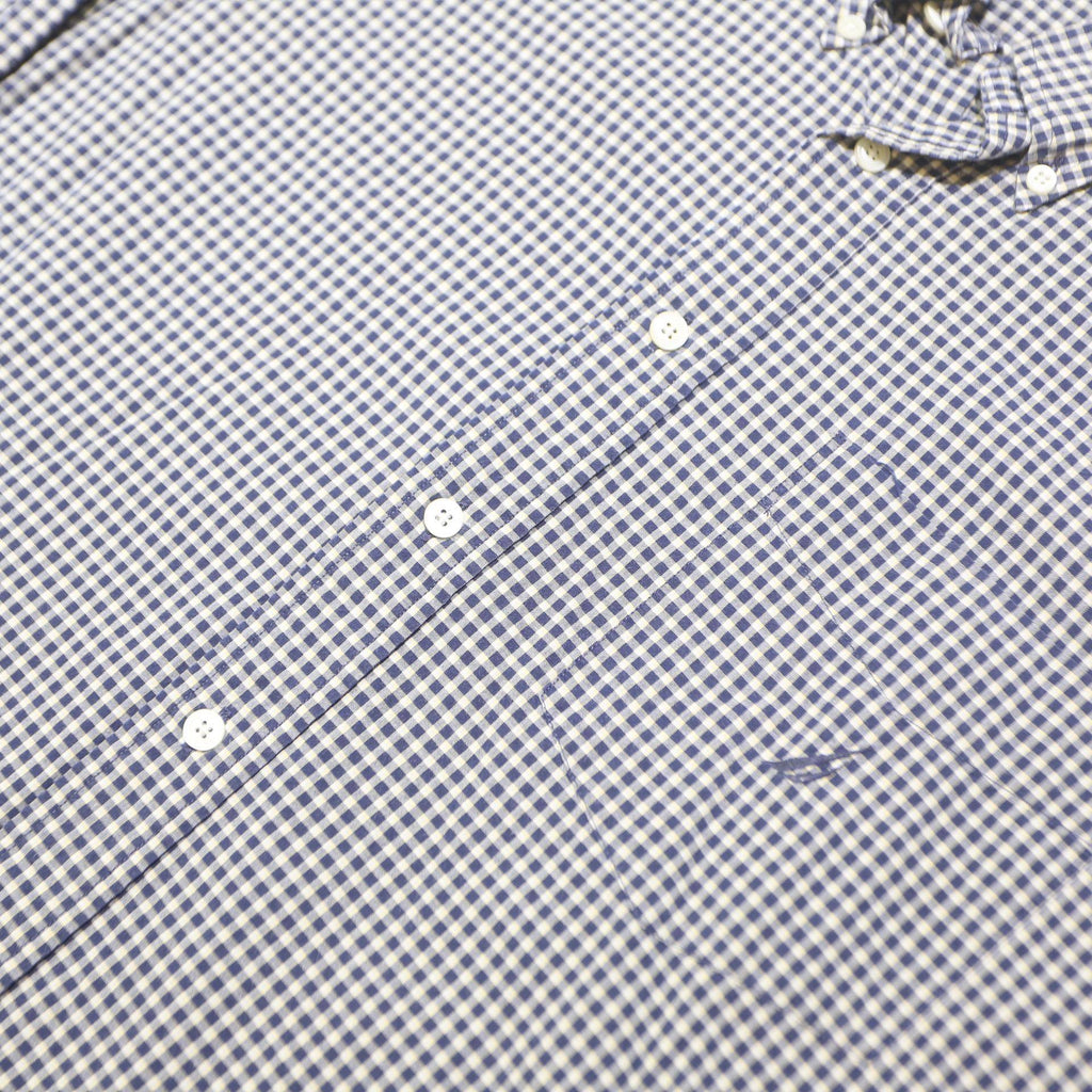 NAUTICA Mens Blue & White Check Shirt XL Button-Down Collar Cotton Casual
