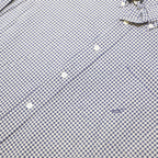 NAUTICA Mens Blue & White Check Shirt XL Button-Down Collar Cotton Casual