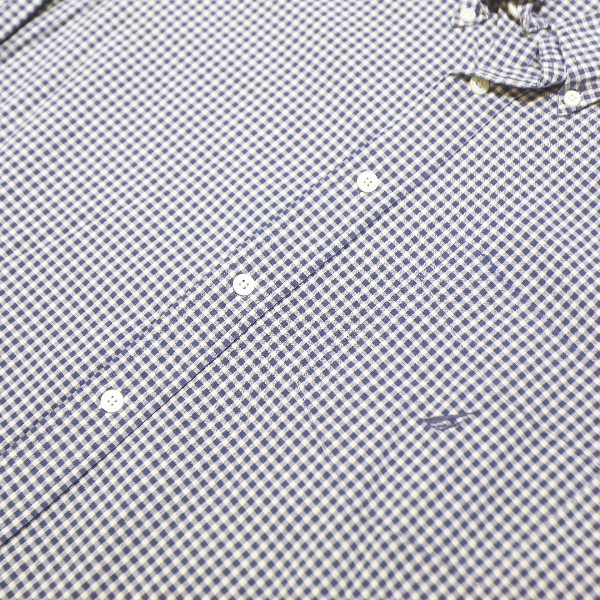 NAUTICA Mens Blue & White Check Shirt XL Button-Down Collar Cotton Casual