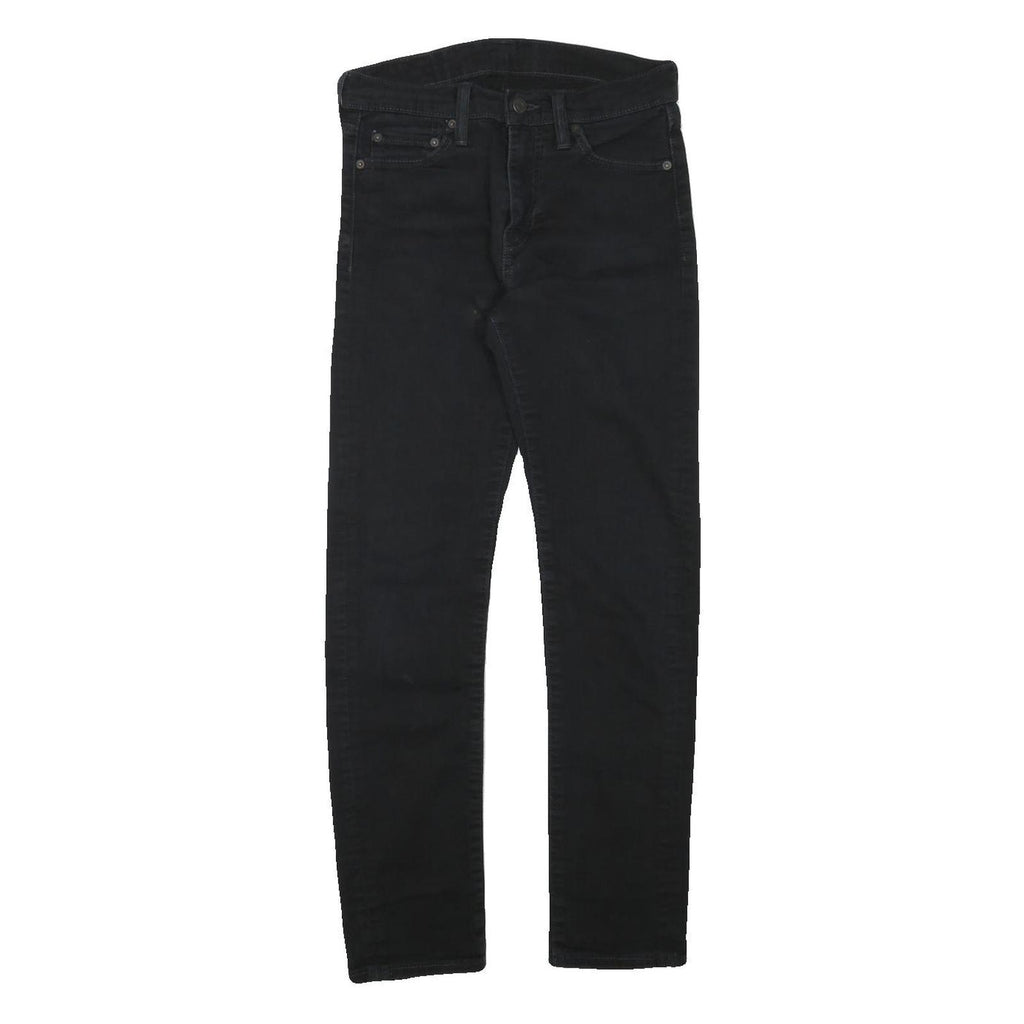 LEVI'S 510 Mens Jeans Black Slim Skinny Denim Raw W28 L29 Slim Fit Zip Closure