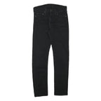 LEVI'S 510 Mens Jeans Black Slim Skinny Denim Raw W28 L29 Slim Fit Zip Closure