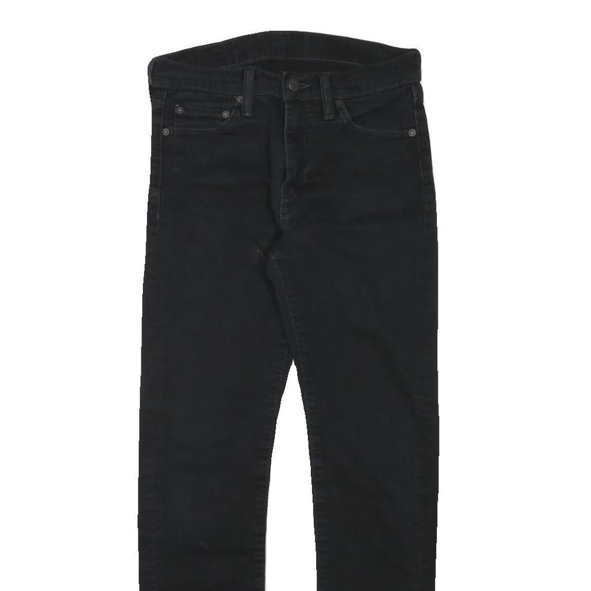 LEVI'S 510 Mens Jeans Black Slim Skinny Denim Raw W28 L29 Slim Fit Zip Closure