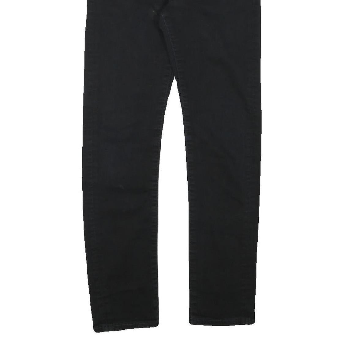 LEVI'S 510 Mens Jeans Black Slim Skinny Denim Raw W28 L29 Slim Fit Zip Closure