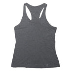ADIDAS Womens Grey Vest Sleeveless Scoop Neck Logo XS Cotton Blend Tracksuit Top