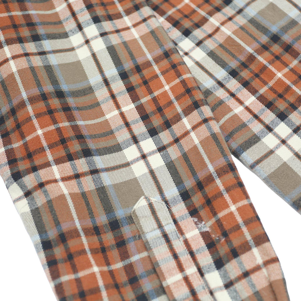 CARHARTT Mens Orange & Brown Check Shirt XL Button Down Cotton Casual Workwear