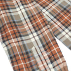 CARHARTT Mens Orange & Brown Check Shirt XL Button Down Cotton Casual Workwear