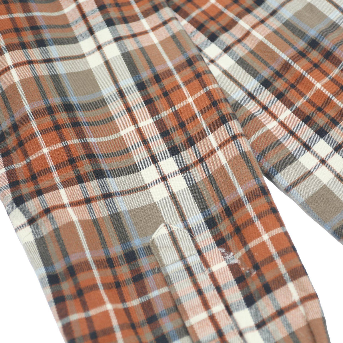 CARHARTT Mens Orange & Brown Check Shirt XL Button Down Cotton Casual Workwear