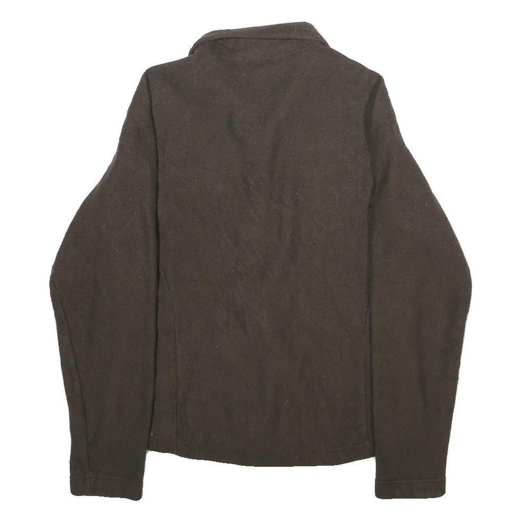 PATAGONIA Womens Brown Jacket S Polyester Plain Zip Outdoor Zip Up