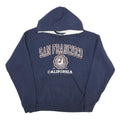 CITYWEAR Mens Navy Blue San Francisco Cotton Pullover Hoodie L