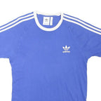 ADIDAS ORIGINALS Mens Blue & White Graphic T-Shirt M Short Sleeve Crew Neck