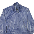 GALLERY Womens Blue Jacket M Polyester Blend Plain Zip Lightweight Casual