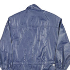 GALLERY Womens Blue Jacket M Polyester Blend Plain Zip Lightweight Casual