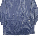 GALLERY Womens Blue Jacket M Polyester Blend Plain Zip Lightweight Casual