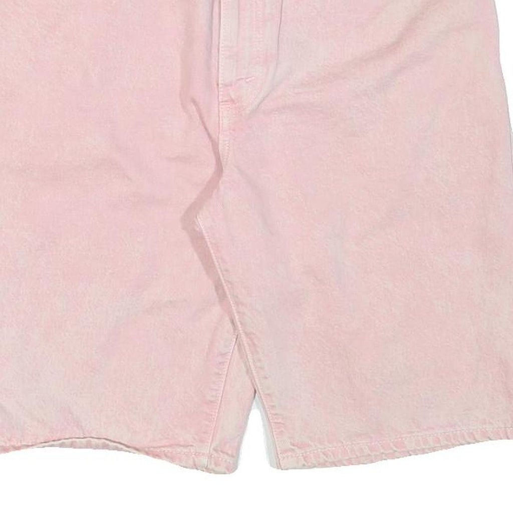 LEVI'S Mens Shorts Pink XL W34 Denim Classic Fit Button Pockets