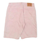 LEVI'S Mens Shorts Pink XL W34 Denim Classic Fit Button Pockets