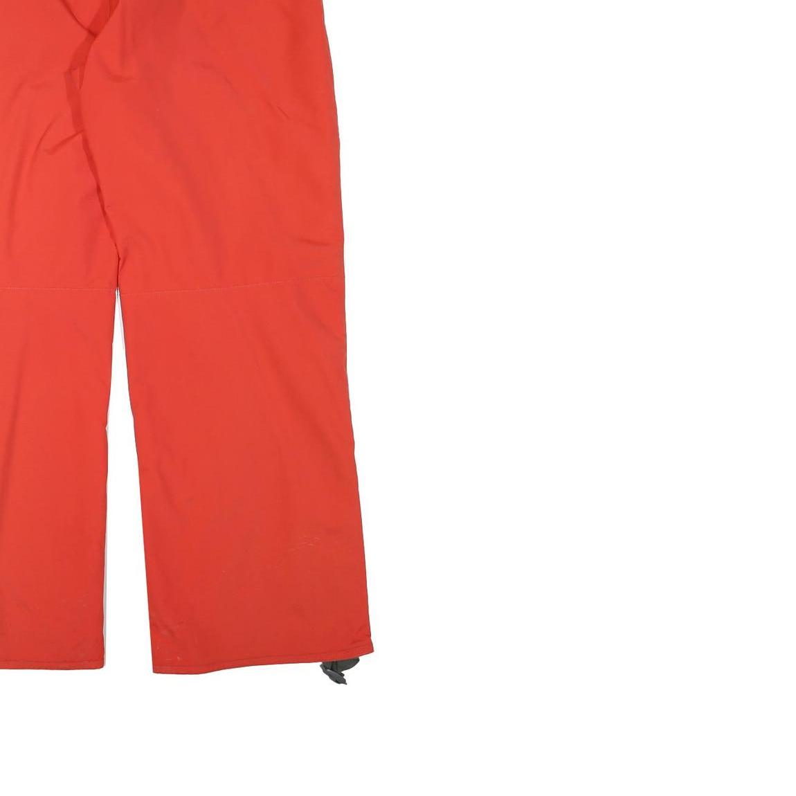 SCOTT Lined Mens Relaxed Red Polyester Blend Zip Trousers W35 L32 Outdoor